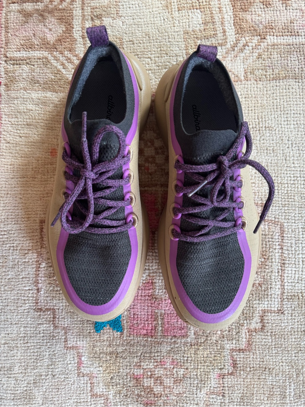 allbirds Women’s Purple and Black Athletic Sneakers trail runners swt